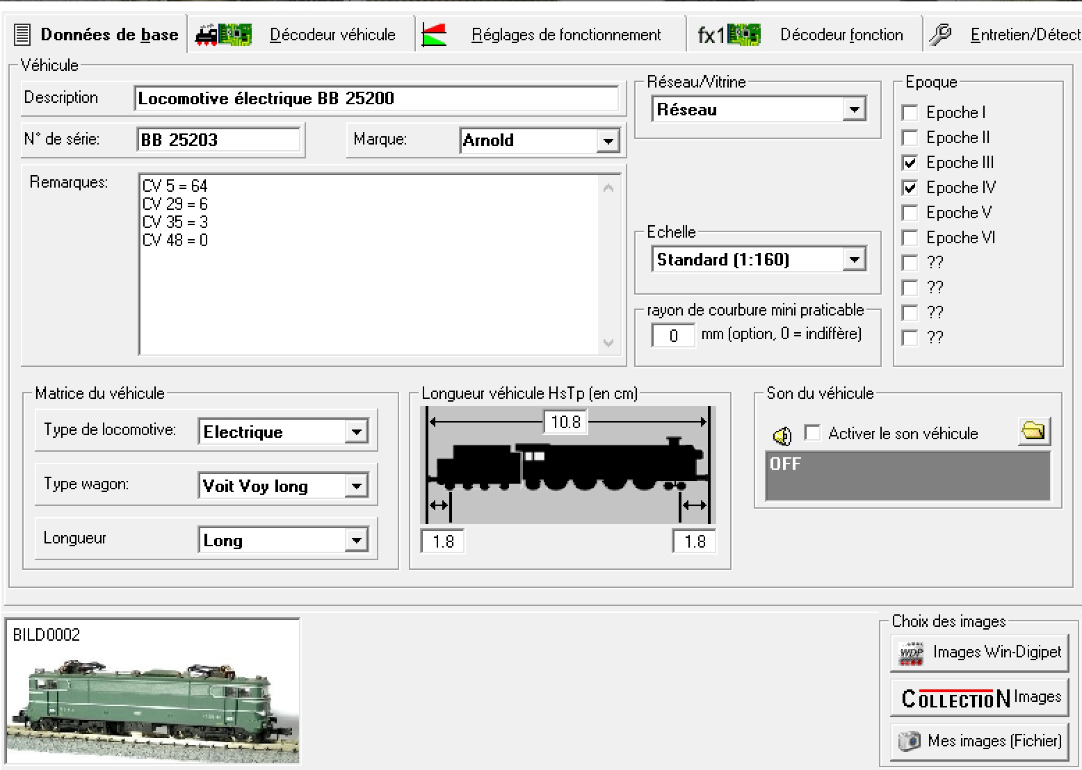 Base de locomotives